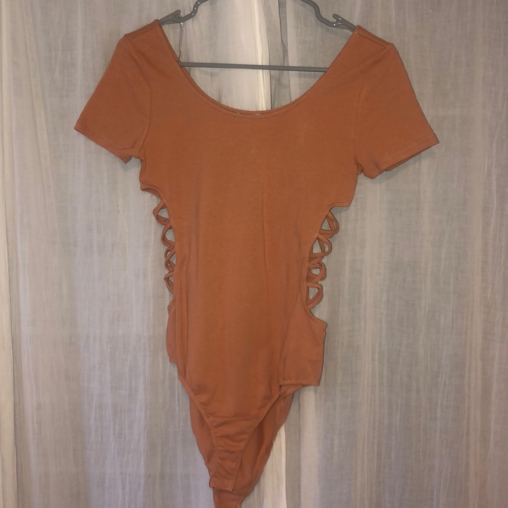 Cross laced bodysuit!
